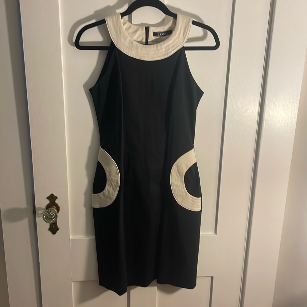 Black dress mod style.